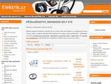 Tablet Screenshot of elektrik.cz
