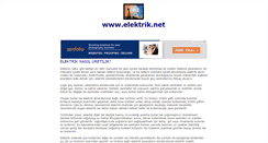 Desktop Screenshot of elektrik.net